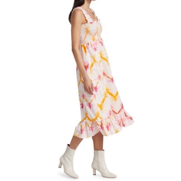 Rails Rumi Diamond Tie-Dye Smocked
Midi Dress Size XL / NWOT - Picture 2 of 10